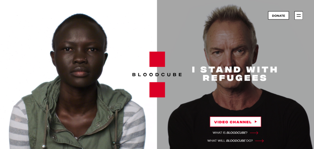 Bloodcube charity visibility project
